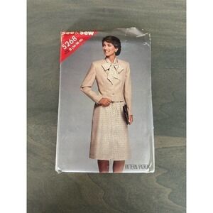 See and Sew Vintage Uncut Misses Jacket and Dress Size 14/16/18 Pattern No 5268